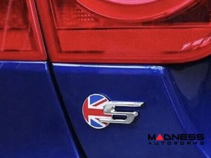 Jaguar Custom Emblem - S Sport - Chrome Finish - Union Jack